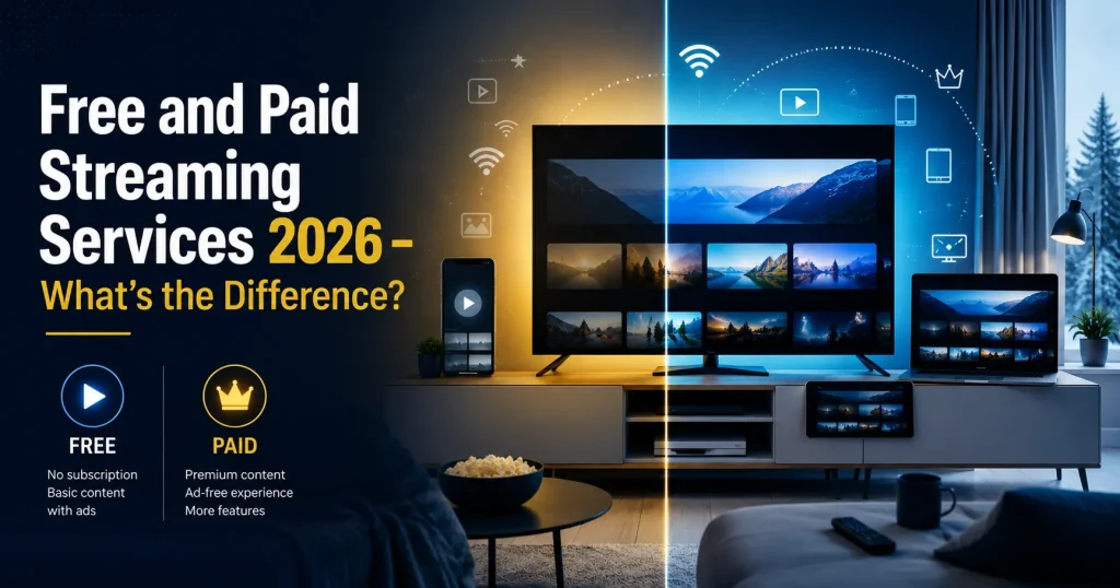 Free and Paid Streaming Services 2026 – What's the Difference